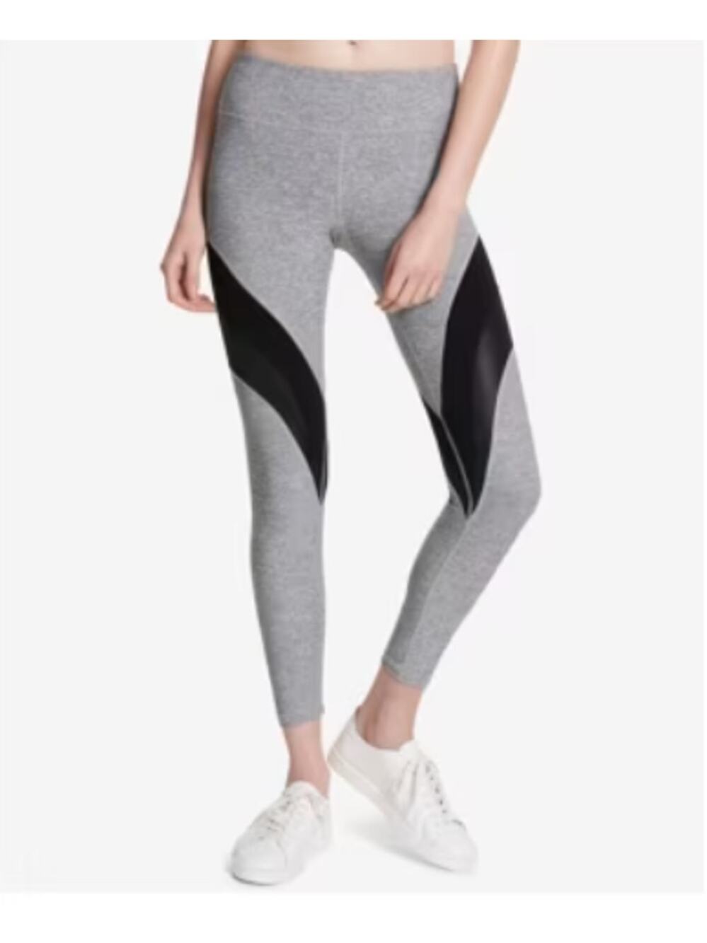 Calvin Klein Minimalist Leggings Women's Large NWT Gray Wicking Athleisure